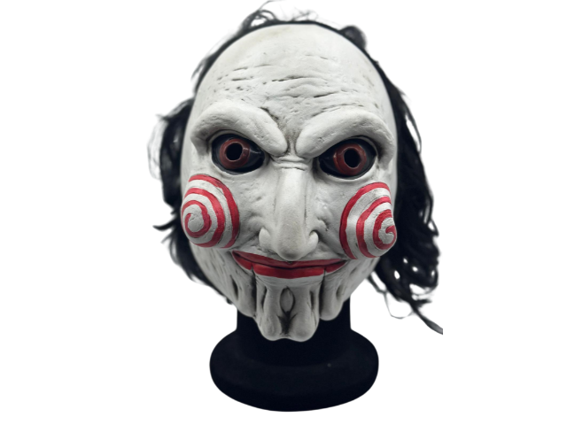 Halloween Maske - Gruselige Clown Maske mit Haaren - Horror Maske - Gruselige Maske Clown