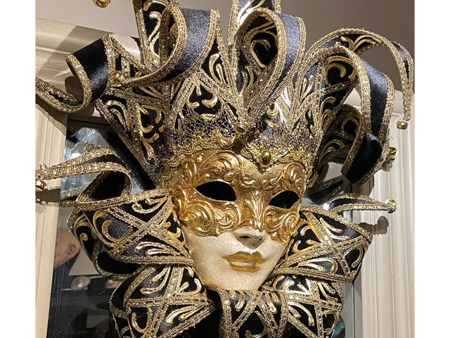 Venice Carnival Jester face buy mask